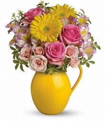 Sunny Day Pitcher Of Charm from Mona's Floral Creations, local florist in Tampa, FL